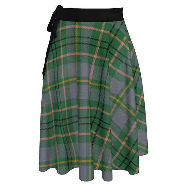 Taylor Weathered Tartan Wrap Skirt