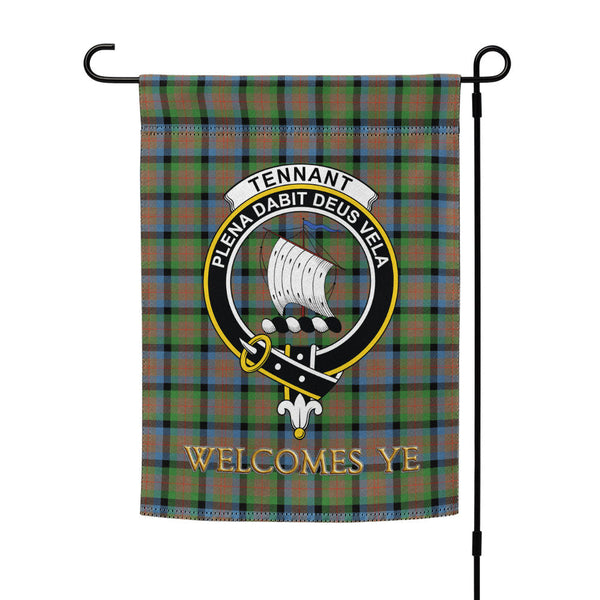 Tennant Ancient Clan Badge Tartan Garden Flag