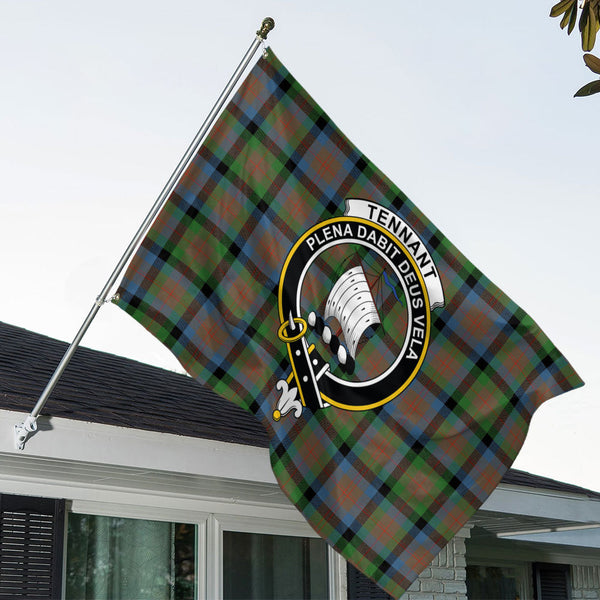 Tennant Ancient Clan Badge Tartan House Flag