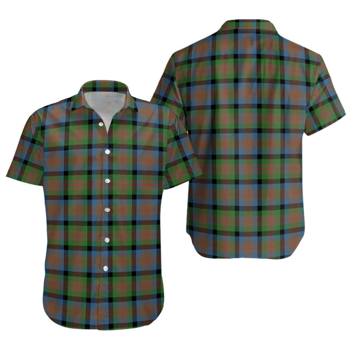 Tennant Ancient Clan Badge Tartan Short Sleeve Shirt