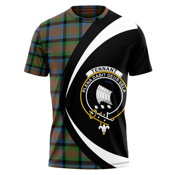 Tennant Ancient Clan Badge Tartan T-Shirt Circle Style Personalized