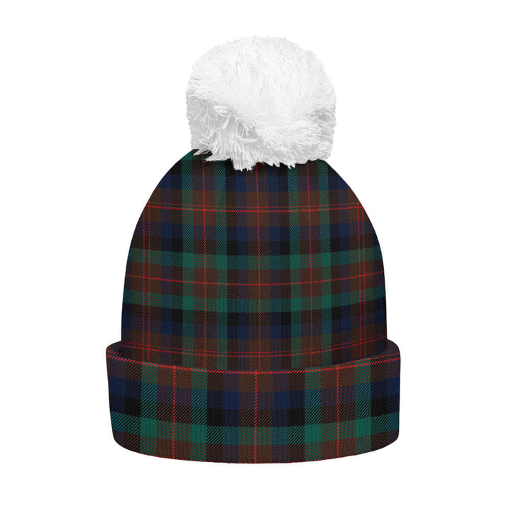 Tennant Modern Clan Badge Tartan Bobble Beanie Hat