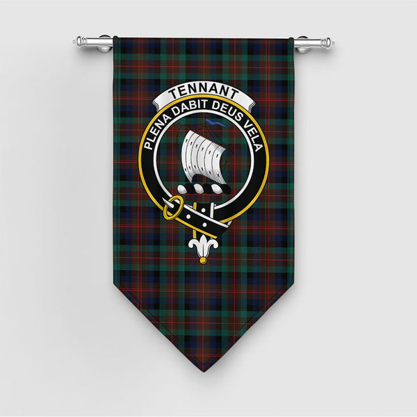 Tennant Modern Clan Badge Tartan Gonfalon