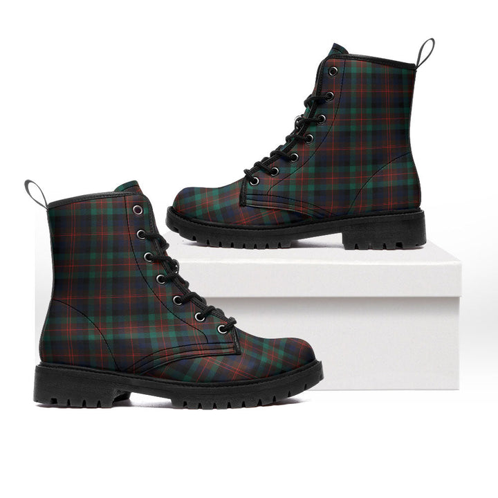 Tennant Modern Clan Badge Tartan Leather Boots