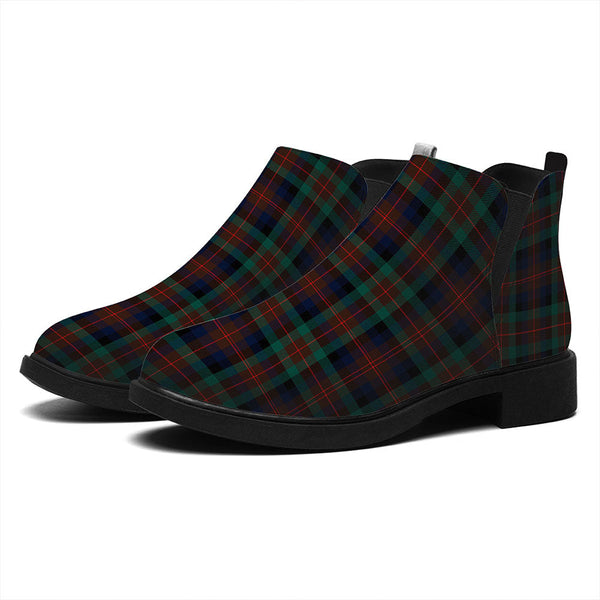 Tennant Modern Tartan Flat Ankle Boots