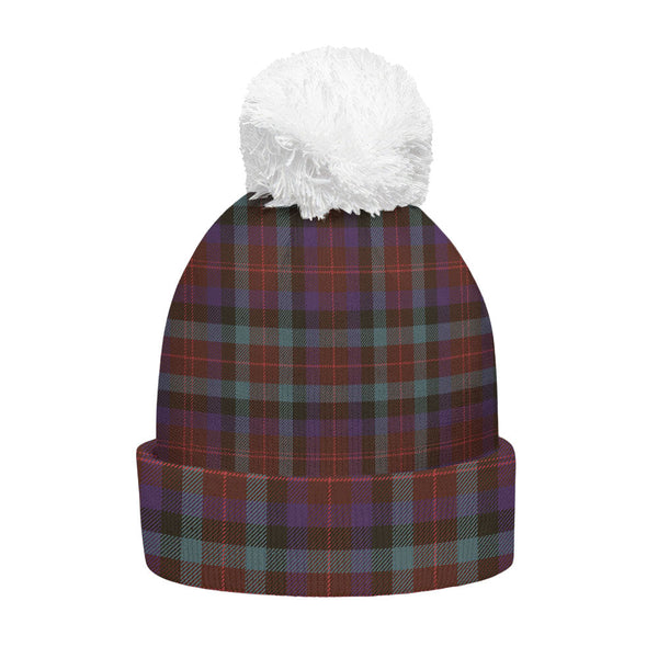 Tennant Weathered Clan Badge Tartan Bobble Beanie Hat