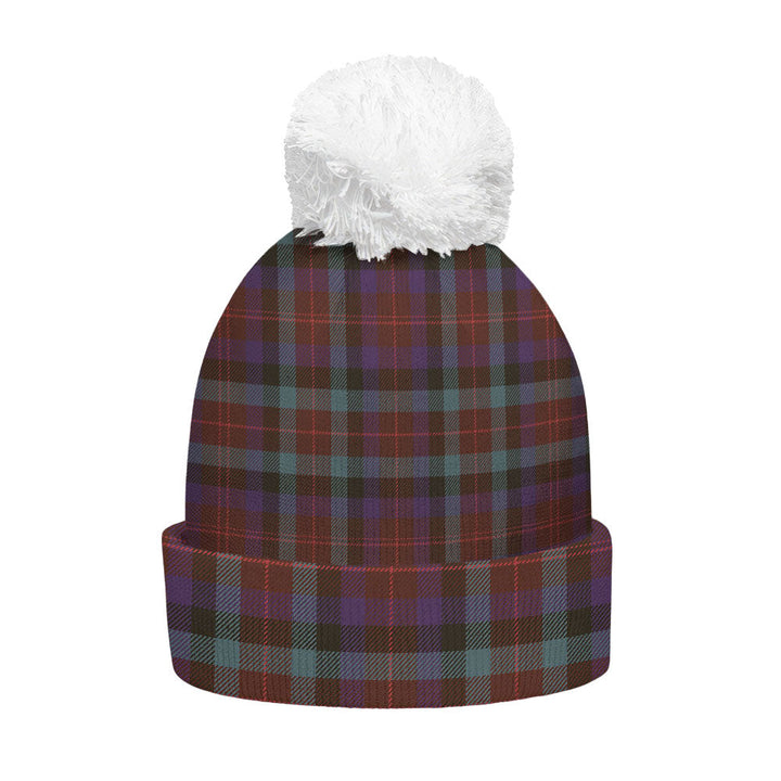 Tennant Weathered Clan Badge Tartan Bobble Beanie Hat