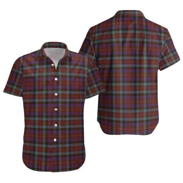 Tennant Weathered Clan Badge Tartan Short Sleeve Shirt