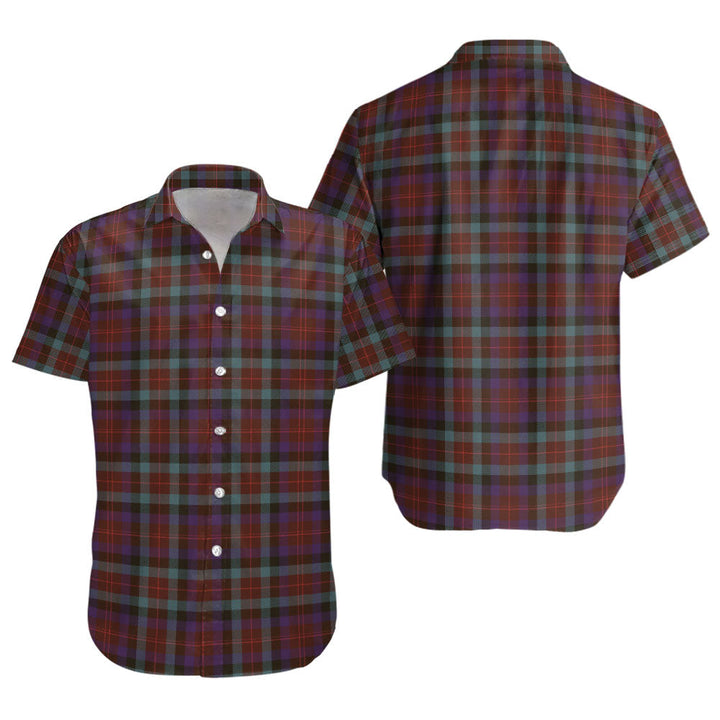 Tennant Weathered Clan Badge Tartan Short Sleeve Shirt