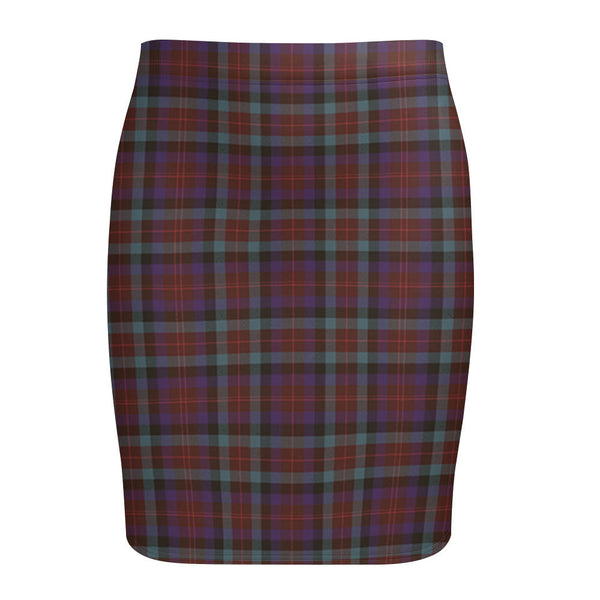 Tennant Weathered Tartan Fitted Skirt