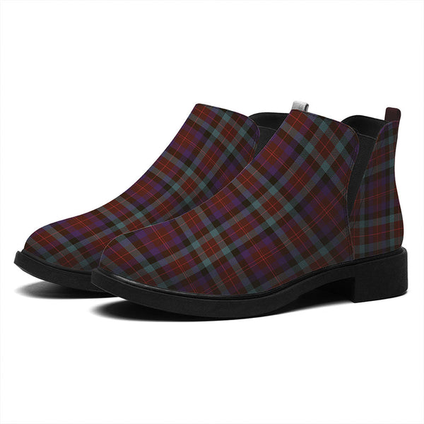 Tennant Weathered Tartan Flat Ankle Boots