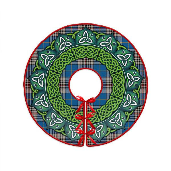 Thompson Variant (Thomson Variant) Ancient Clan Badge Tartan Christmas Tree Skirt Heritage Holiday Decor