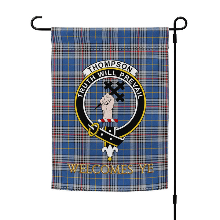 Thompson Variant (Thomson Variant) Modern Clan Badge Tartan Garden Flag