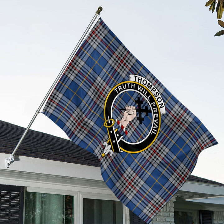 Thompson Variant (Thomson Variant) Modern Clan Badge Tartan House Flag