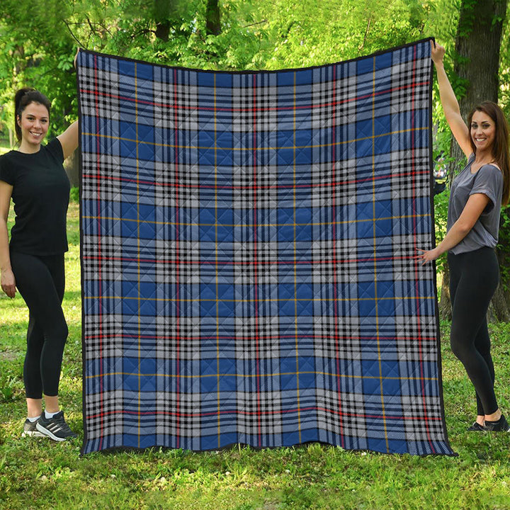 Thompson Variant (Thomson Variant) Modern Clan Badge Tartan Premium Quilt