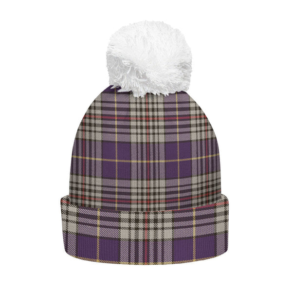 Thompson Variant (Thomson Variant) Weathered Clan Badge Tartan Bobble Beanie Hat