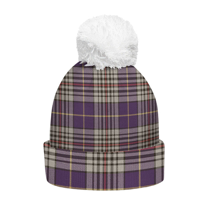 Thompson Variant (Thomson Variant) Weathered Clan Badge Tartan Bobble Beanie Hat