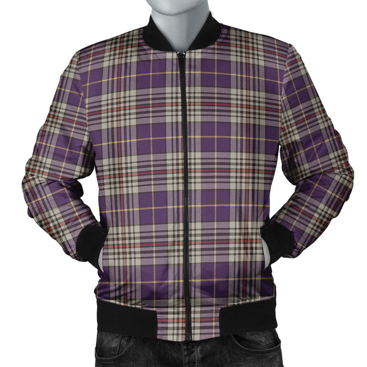 Thompson Variant (Thomson Variant) Weathered Clan Badge Tartan Bomber Jacket