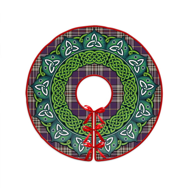 Thompson Variant (Thomson Variant) Weathered Clan Badge Tartan Christmas Tree Skirt Heritage Holiday Decor