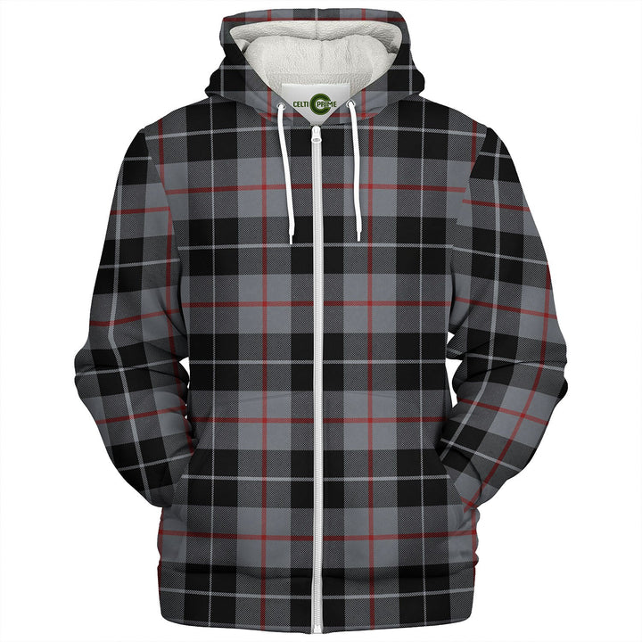 Thomson Grey (MacThomas Thompson Grey) Modern Tartan Sherpa Hoodie