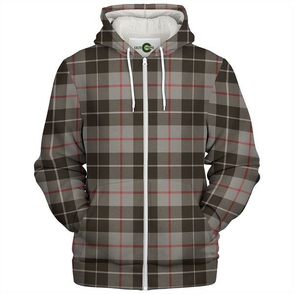 Thomson Grey (MacThomas Thompson Grey) Weathered Tartan Sherpa Hoodie