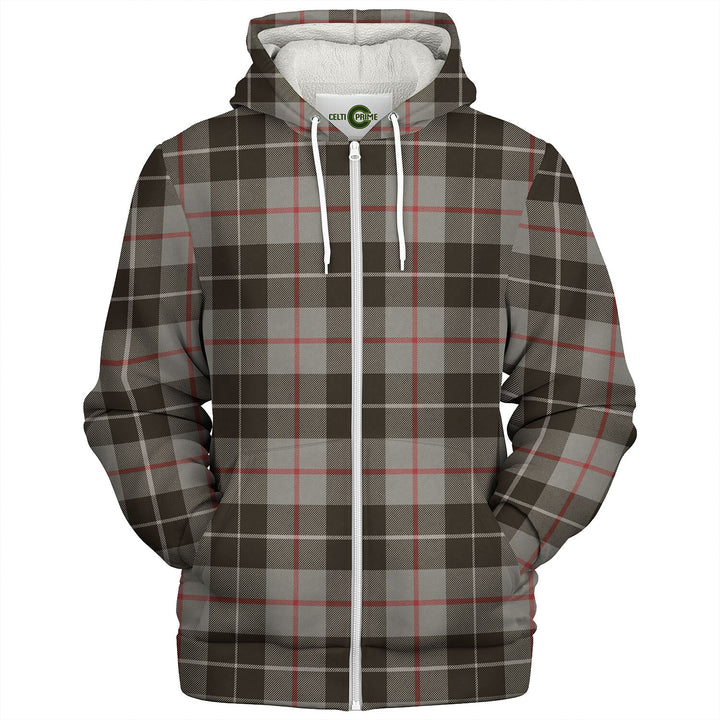 Thomson Grey (MacThomas Thompson Grey) Weathered Tartan Sherpa Hoodie