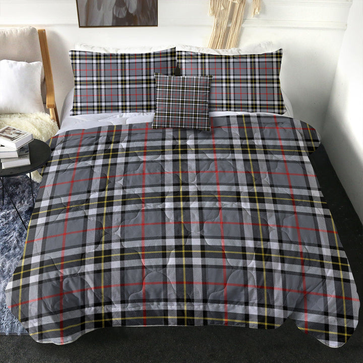 Thomson Grey (MacThomas Thompson Grey) Ancient Clan Badge Tartan Comforter