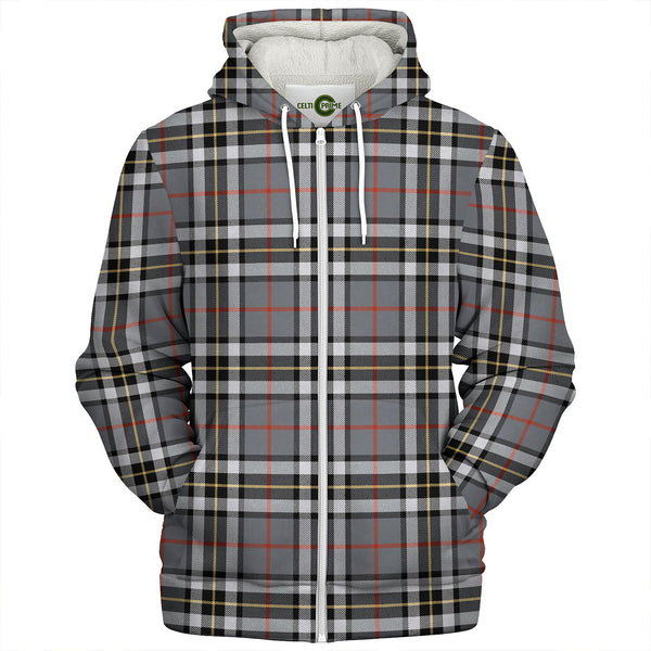 Thomson Grey (MacThomas Thompson Grey) Modern Clan Badge Tartan Sherpa Hoodie