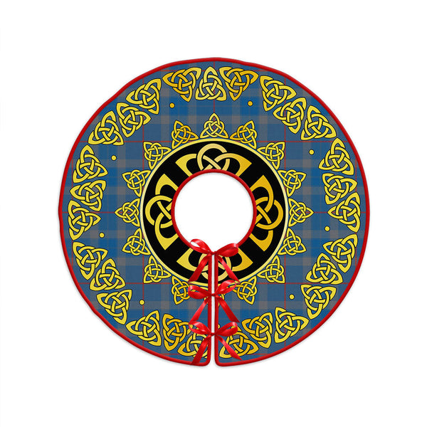 Thorburn (Thurburn) Ancient Clan Badge Tartan Christmas Tree Skirt Golden Celtic Heritage