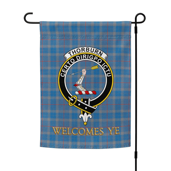 Thorburn (Thurburn) Ancient Clan Badge Tartan Garden Flag