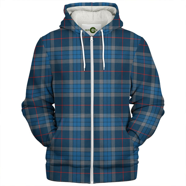 Thorburn (Thurburn) Modern Clan Badge Tartan Sherpa Hoodie