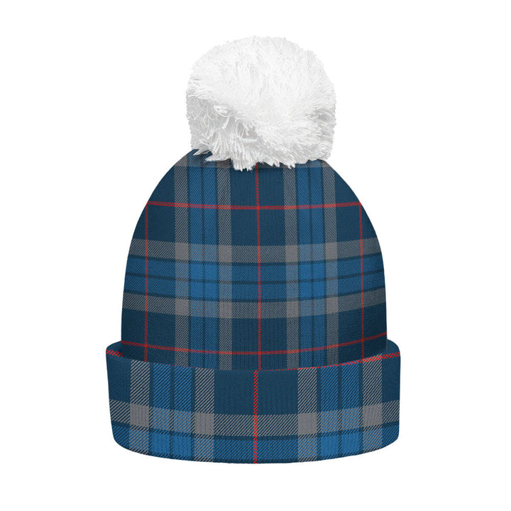 Thorburn (Thurburn) Modern Clan Badge Tartan Bobble Beanie Hat