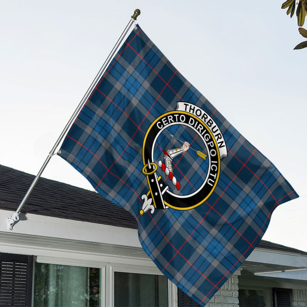 Thorburn (Thurburn) Modern Clan Badge Tartan House Flag