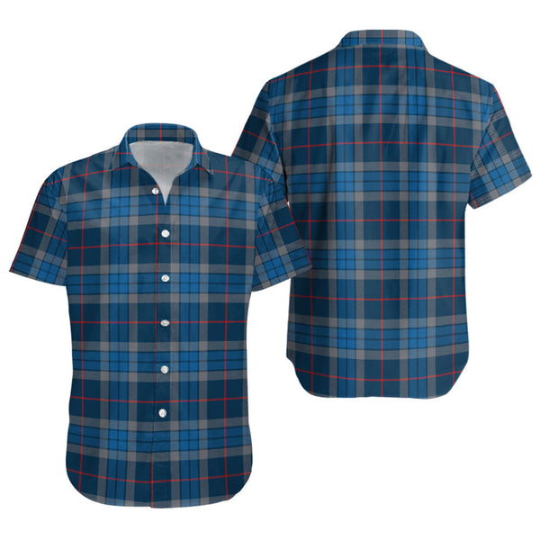 Thorburn (Thurburn) Modern Clan Badge Tartan Short Sleeve Shirt