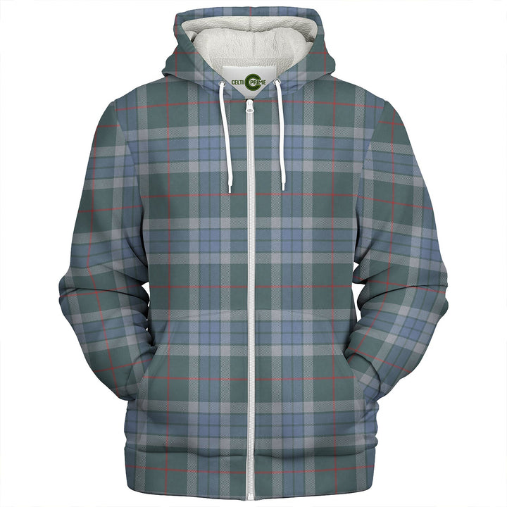 Thorburn (Thurburn) Weathered Clan Badge Tartan Sherpa Hoodie