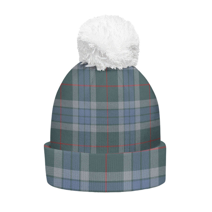Thorburn (Thurburn) Weathered Clan Badge Tartan Bobble Beanie Hat