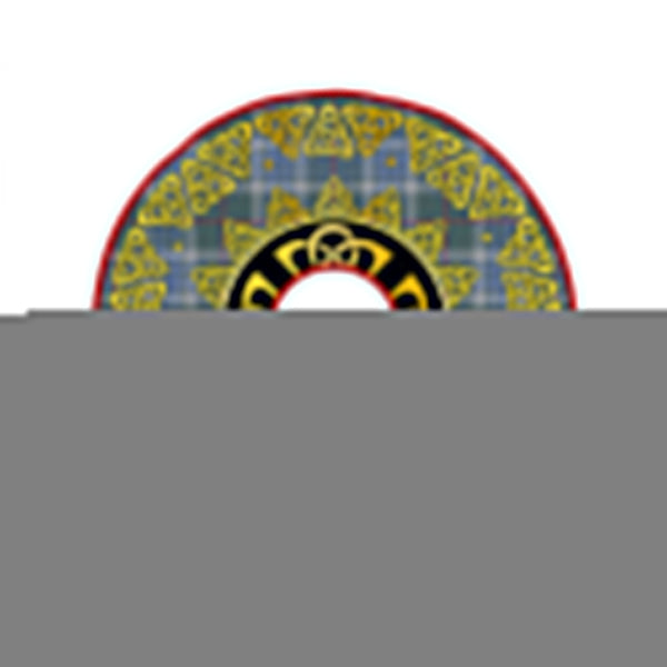 Thorburn (Thurburn) Weathered Clan Badge Tartan Christmas Tree Skirt Golden Celtic Heritage