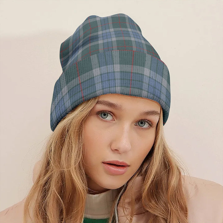 Thorburn (Thurburn) Weathered Clan Badge Tartan Knitted Beanie