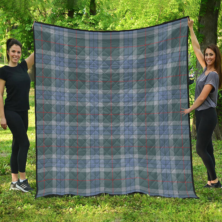 Thorburn (Thurburn) Weathered Clan Badge Tartan Premium Quilt