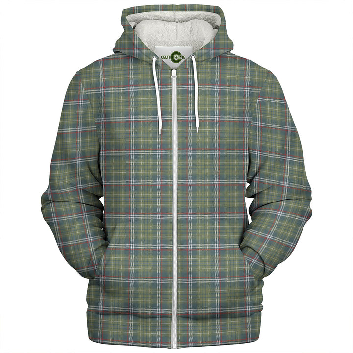 Toshach Weathered Clan Badge Tartan Sherpa Hoodie