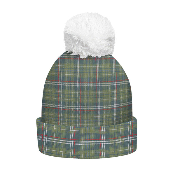 Toshach Weathered Clan Badge Tartan Bobble Beanie Hat
