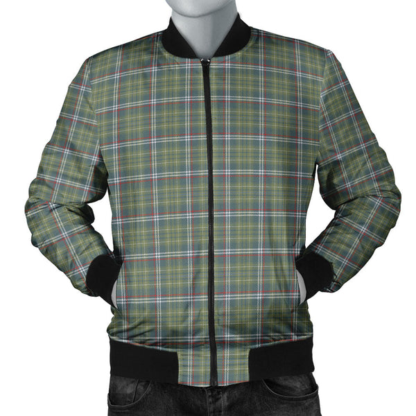 Toshach Weathered Clan Badge Tartan Bomber Jacket