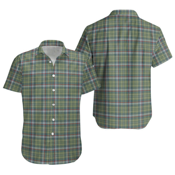 Toshach Weathered Clan Badge Tartan Short Sleeve Shirt