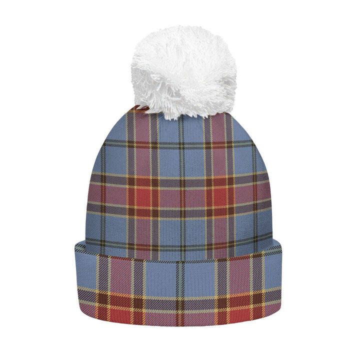 Traill (Trayle) Ancient Clan Badge Tartan Bobble Beanie Hat