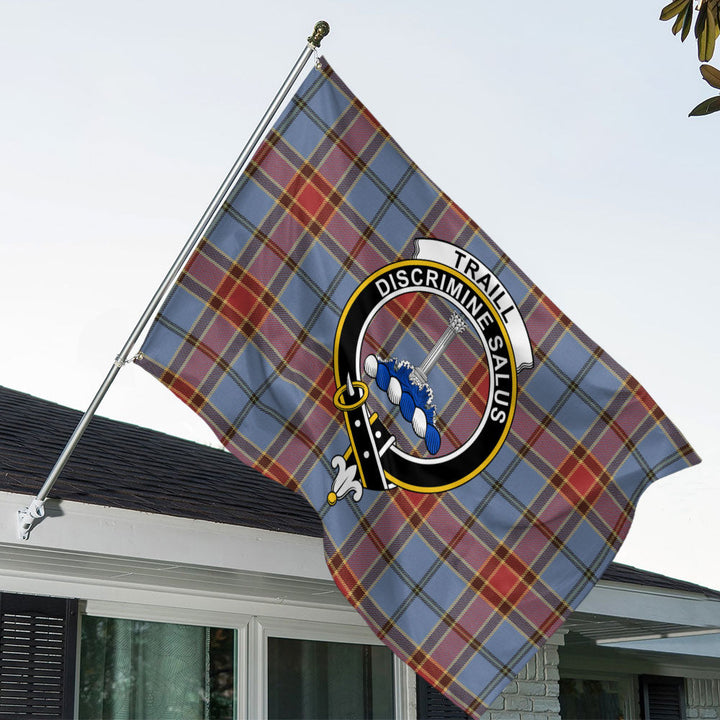 Traill (Trayle) Ancient Clan Badge Tartan House Flag