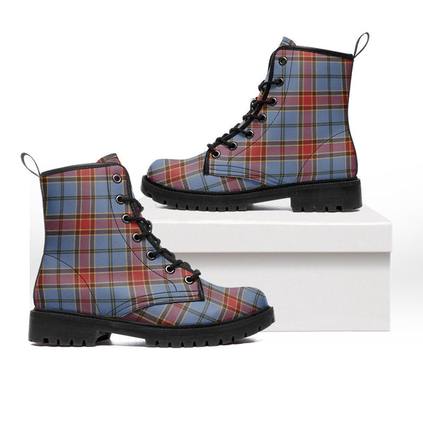 Traill (Trayle) Ancient Clan Badge Tartan Leather Boots