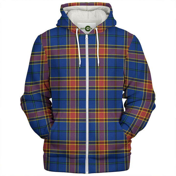 Traill (Trayle) Modern Clan Badge Tartan Sherpa Hoodie