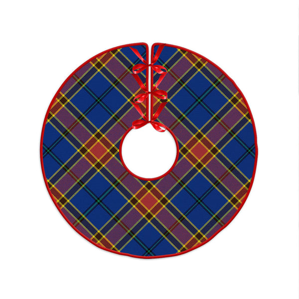 Traill (Trayle) Modern Clan Badge Tartan Christmas Tree Skirt