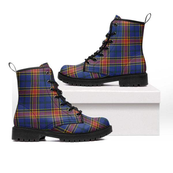 Traill (Trayle) Modern Clan Badge Tartan Leather Boots