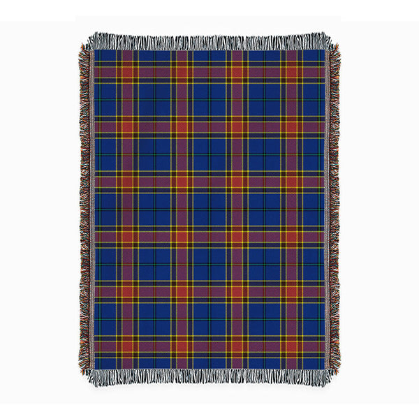 Traill (Trayle) Modern Clan Badge Tartan Woven Blanket